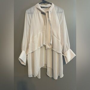 Elegant Cream Women's Top